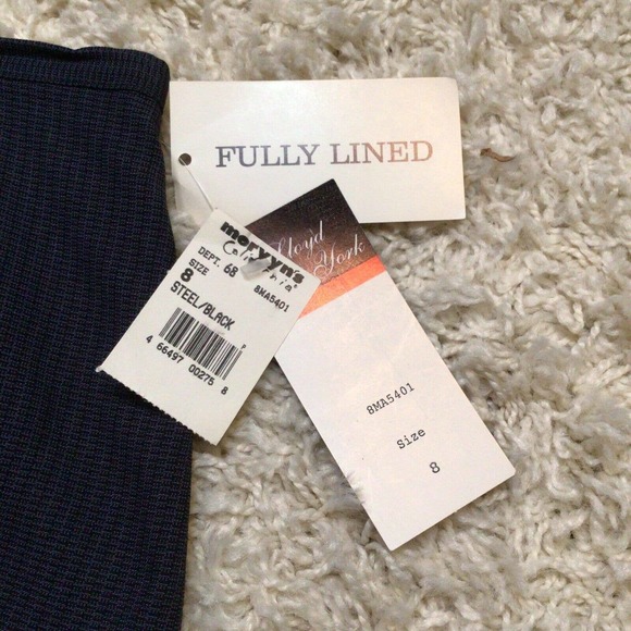 NWT Lloyd New York Women’s Black Lines Dress Skirt Size 8 915A - Picture 4 of 5